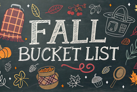 Fall Bucket List Chalkboard